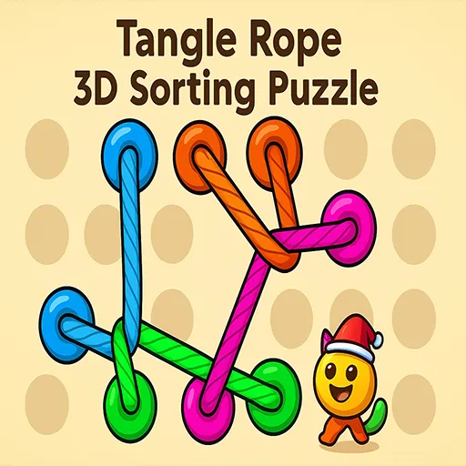 Hazel Tangle Rope 3D Sorting Puzzle – Relaxing and Challenging Rope Untangling Game