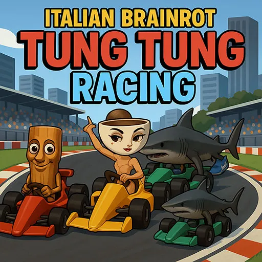 Italian Brainrot: Tung Tung Racing – Crazy Meme Racing Game Online
