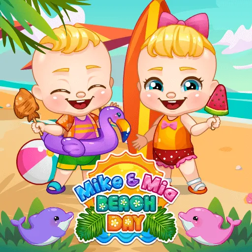 Mike & Mia Beach Day – Fun-Filled Seaside Adventure Game for Kids